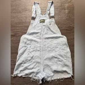 Daily Drills Pale Blue Linen Romper